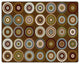 Flagship Carpets FA1310-58FS 10'6"x13'2" Color Rings Earth Tone Rug