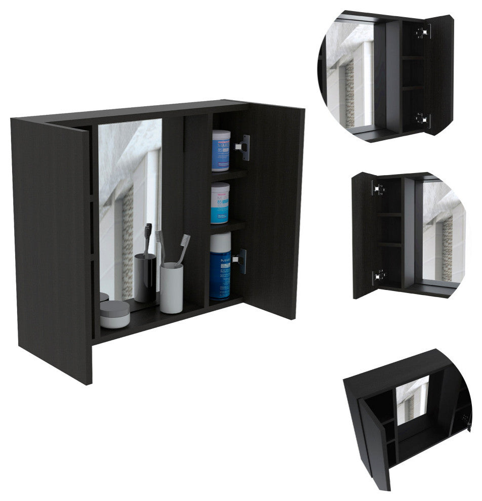 Draco Medicine Cabinet, Black