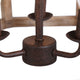 LNC Farmhouse 3-Light Bronze Square Wood Semi-Flush Mount Lighting