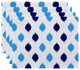 Decorative Holiday Placemat Geometric, Set of 4, Royal Blue