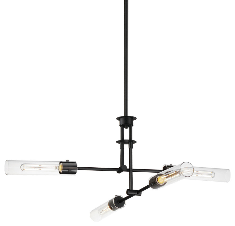 Maxim 26374CL Equilibrium 4 Light 36"W Multi Light Pendant / - Black