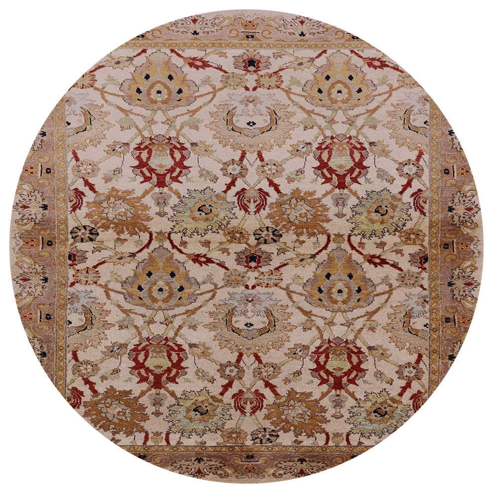 Ahgly Company Indoor Round Mid-Century Modern Area Rugs, 3' Round
