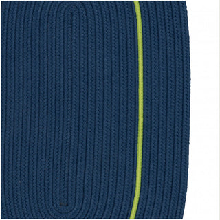 Colonial Mills Rug Lifestyle Accent Border Lightning Blue Oval