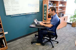 High Rise Mobile Adjustable Standing Desk