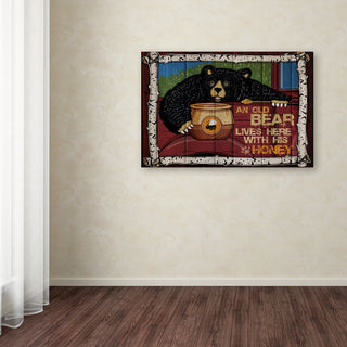 ALI Chris 'Honey Bear' Canvas Art, 24x16