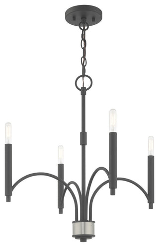 Livex Lighting Scandinavian Gray 4-Light Mini Chandelier