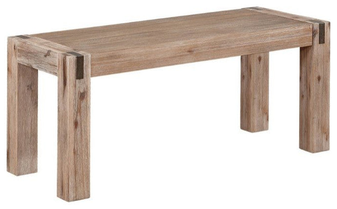 Woodstock Acacia Wood with Metal Coat Hook and Bench Set