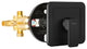 PULSE ShowerSpas TruTemp Pressure Balance Valve With Matte Black Trim Kit
