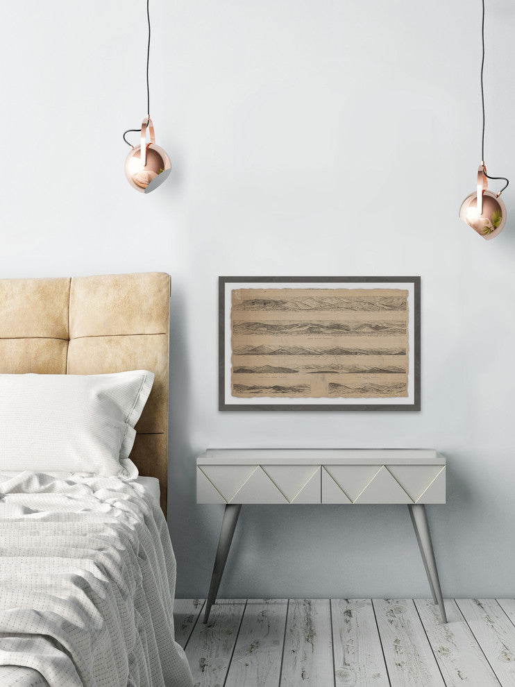 "Panoramic Views" Framed Painting Print, 36"x24"