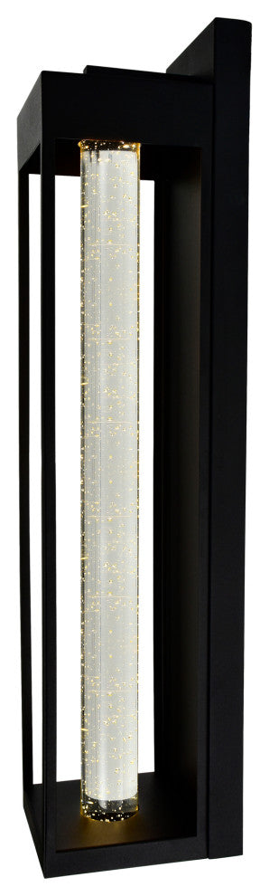 Rochester LED Integrated Black Outdoor Wall Light, 27 Inches