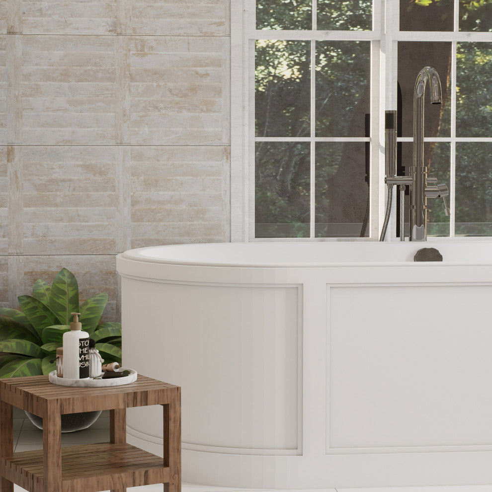 Habanera Decor Beige Fluted Ceramic Wall Tile