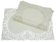 Dainty Lace Placemat 12"x18", Ivory, Set of 4