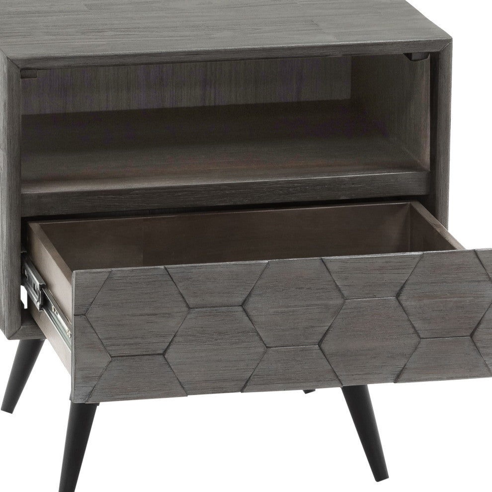 Makena 3 Piece Queen Bedroom Set in Grey Acacia Wood