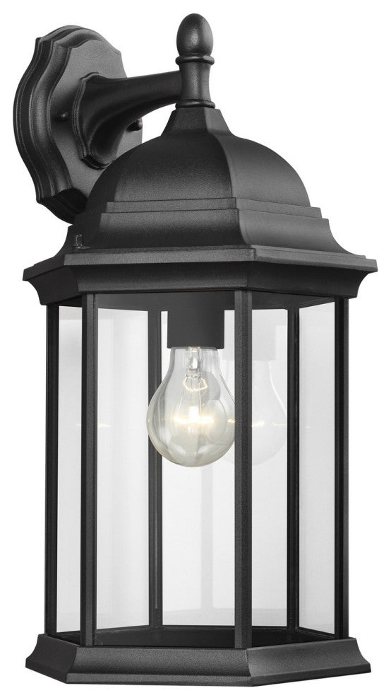 Sevier 1-Light Outdoor Wall Lantern, Black