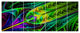 Green Stained Glass Texture, Abstract Wall Art Canvas, 83"x32", 7 Panels