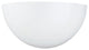 1 Light Half Moon Wal Sconce-5.75 Inches H by 11.5 Inches W-White