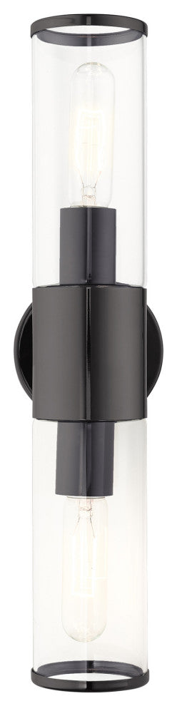 Black Chrome Nautical, Contemporary, Urban, Industrial Vanity Sconce