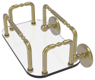 Skyline Wall Mounted Guest Towel Holder, Satin Brass