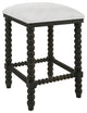 Uttermost 23684 Pryce Black Backless Counter Stool