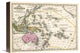 "Map of Oceanica, 1839" Canvas Giclee by Samuel Augustus Mitchell, 16"x12"