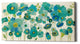 Epic Graffiti "Floral Lace" by Silvia Vassileva, Giclee Canvas Wall Art, 20"x40"