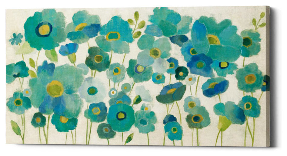 Epic Graffiti "Floral Lace" by Silvia Vassileva, Giclee Canvas Wall Art, 20"x40"