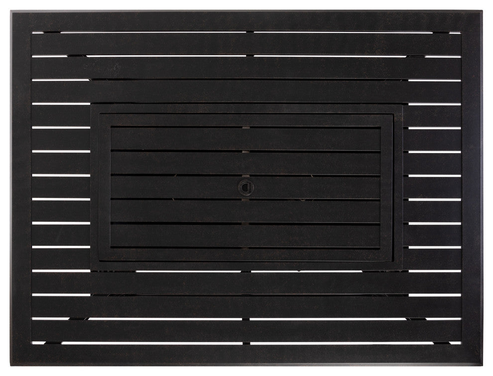 Longmont Aluminum Rectangular LPG Fire Pit