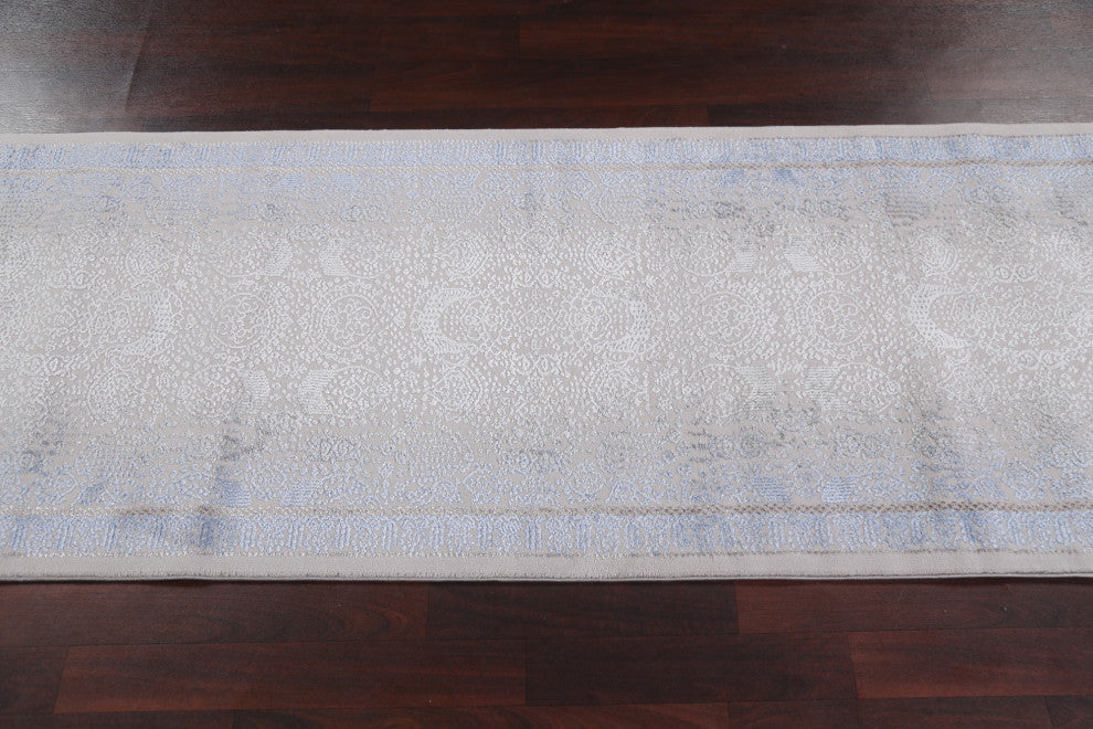 Geometric Damask Turkish Transitional Oriental Rug Home Decor Carpet 3x8