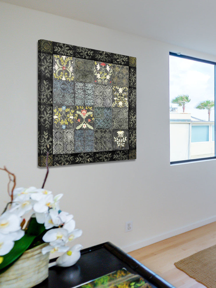"Floral Melody" Painting Print on Wrapped Canvas