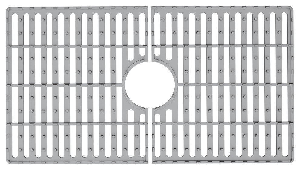 VIGO Silicone Protective Bottom Grid for Kitchen Sink, Gray, 27"lx15"w, Single Basin