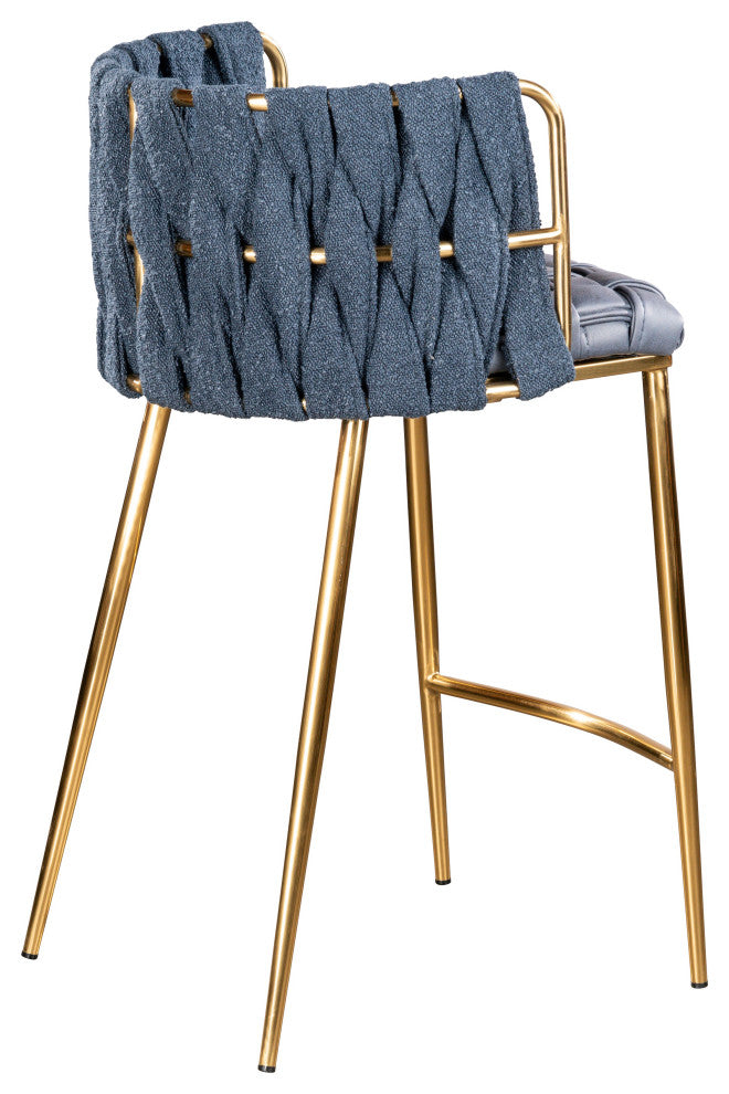 Milano Counter Chair, Blue