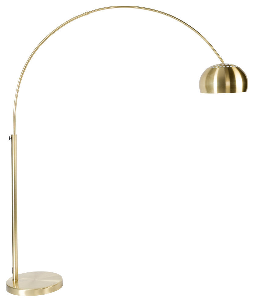 Gold Metal Arched Floor Lamp | Zuiver Bow