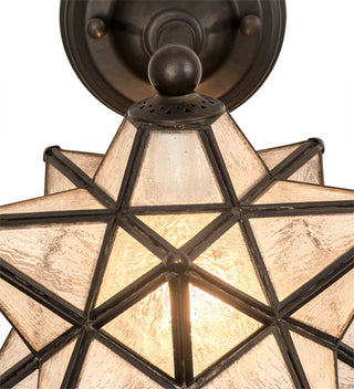 10W Moravian Star Wall Sconce