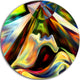 Origin Of Imagination, Abstract Large Disc Metal Wall Art, 11"