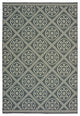 Martinique Lattice Medallions Grey/ Ivory Indoor/Outdoor Area Rug, 6'7"x9'6"
