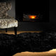 Classic Black Bear Pelt, Faux Fur Rug, 28"x43"