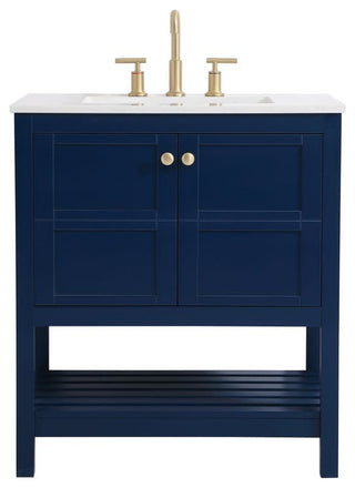 Elegant Lighting VF16430 Theo 30" - Blue