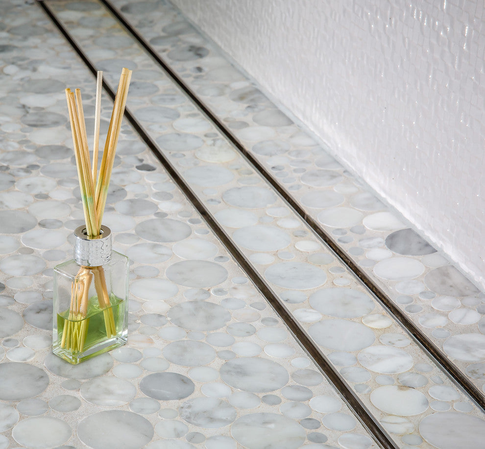 Linear Shower Drain, Tile Insert Design By Serene Drains, 35"