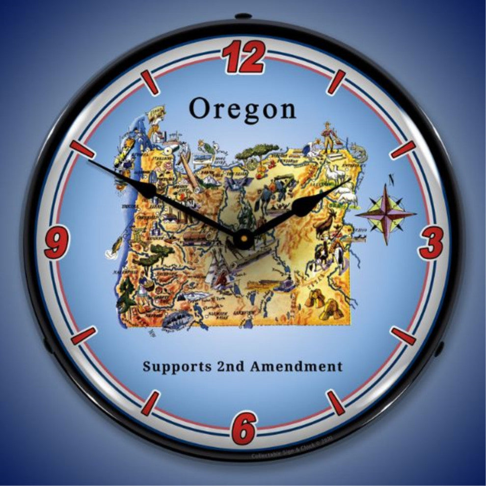 N20031060 Oregon Supports the 2nd Amendment Clock
