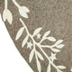 Handmade Christmas Tree Skirt, Felt Branches and Stars on Gray