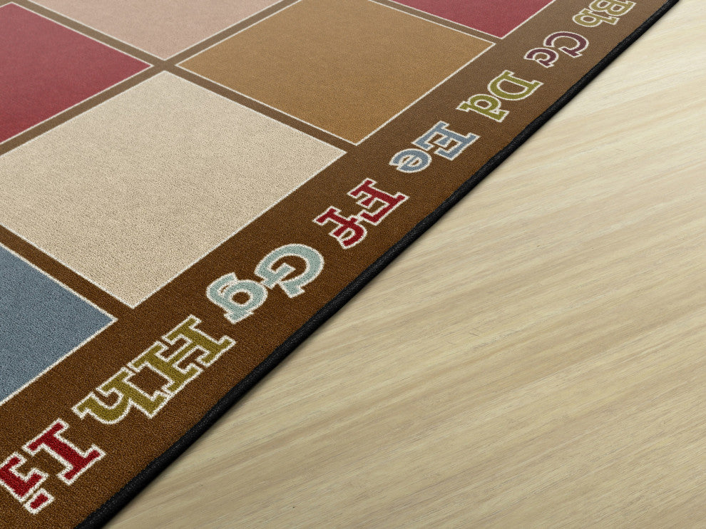 Flagship Carpets FA1338-44FS 7'6x12 Sitting Grid Earth Tone Rug