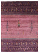 5' 6" X 7' 3" Handmade Persian Gabbeh Tribal Wool Rug Q9976