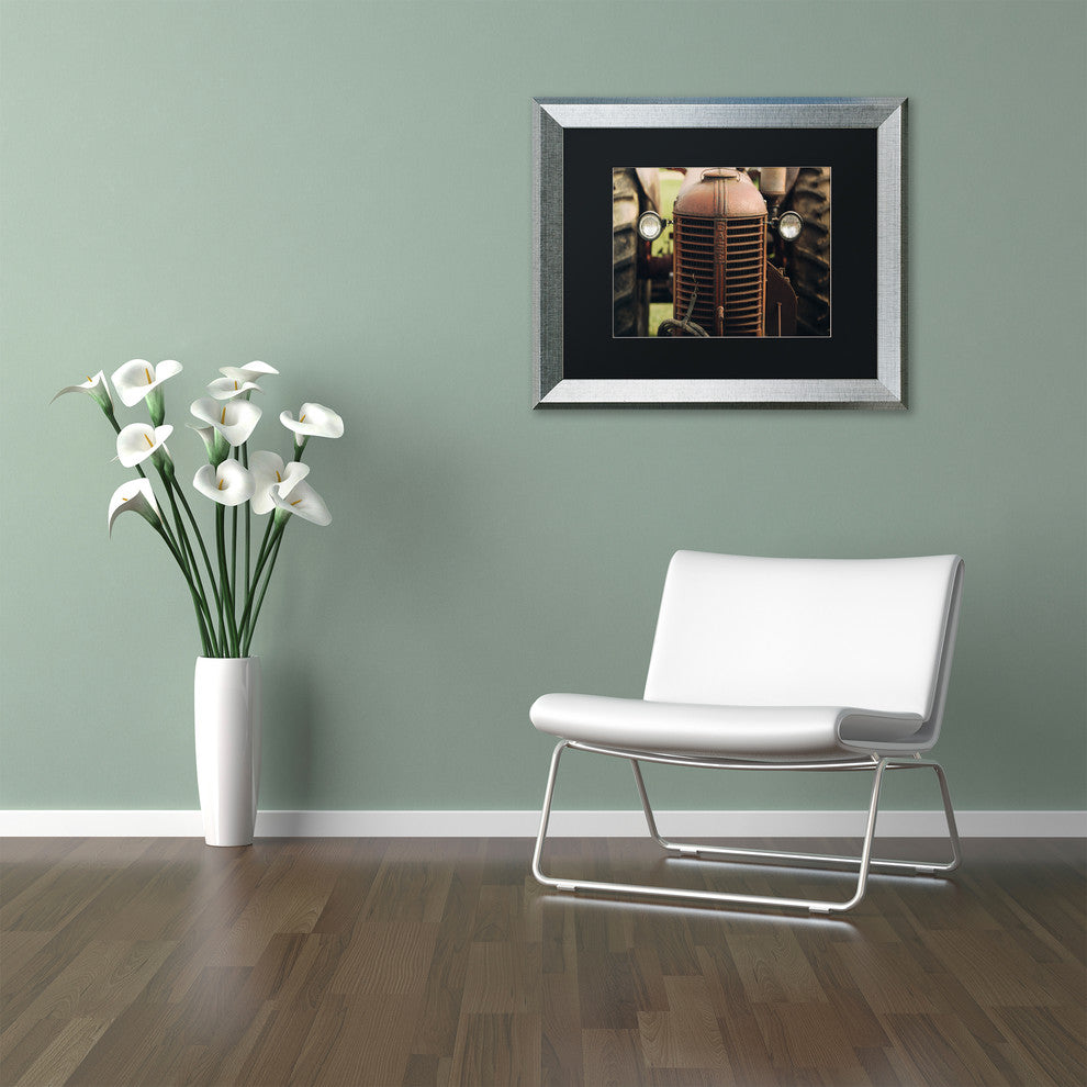 Jason Shaffer 'Case' Matted Framed Art, Silver Frame, Black Mat, 14x11