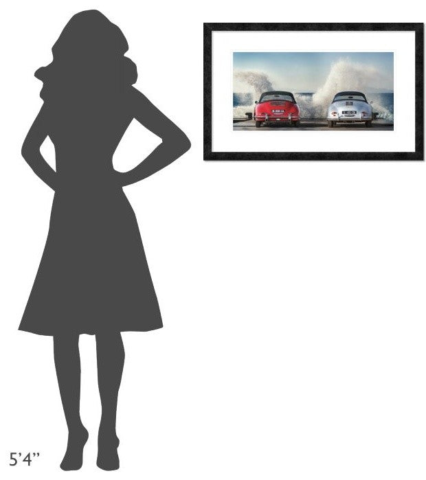 "Ocean Waves Breaking on Vintage Beauties"  by Gasoline Images, 32x20"