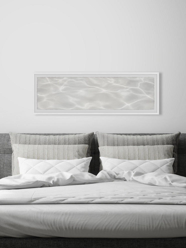 "Crystal Clear Water" Framed Painting Print, 30x10