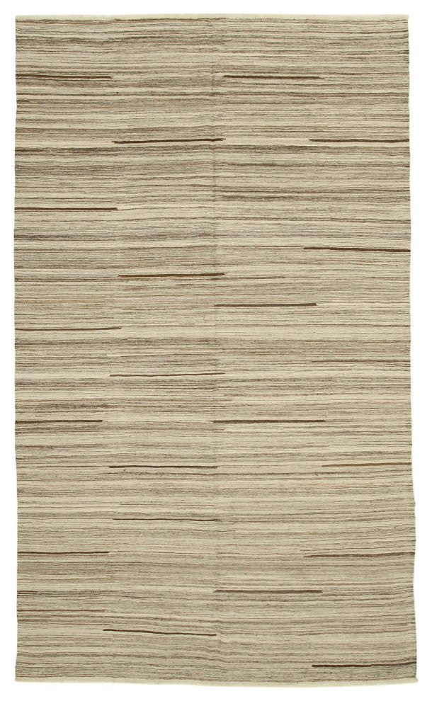 Rug N Carpet - Handmade Turkish 8' 1'' x 13' 9'' Modern Design Wool Kilim Rug