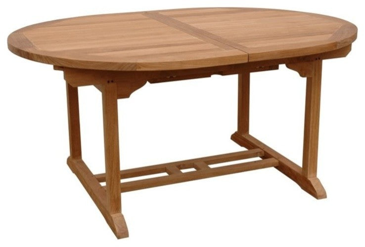 Bahama 87" Oval Extension Table Extra Thick Wood