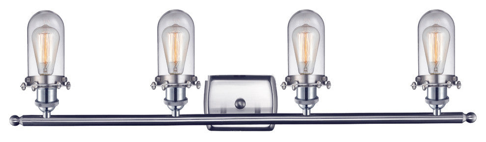 Innovations Lighting 516-4W-Sn-232Cl 4 Light Bathroom Fixture