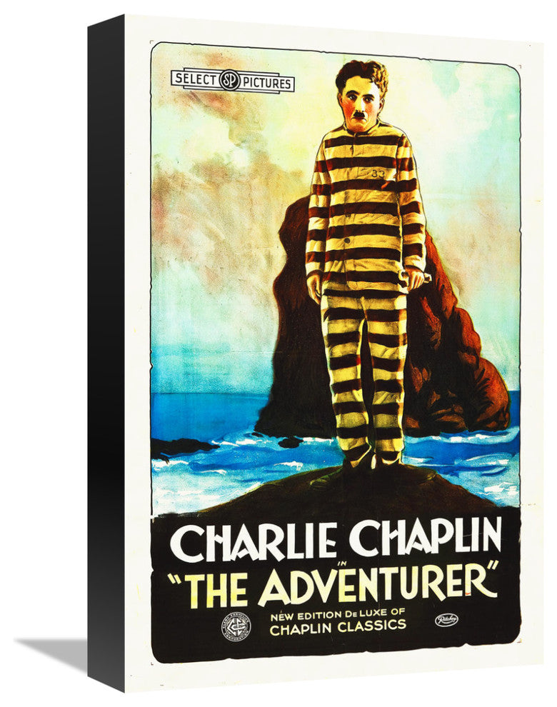 Charlie Chaplin, The Adventurer, 1915, 11x16
