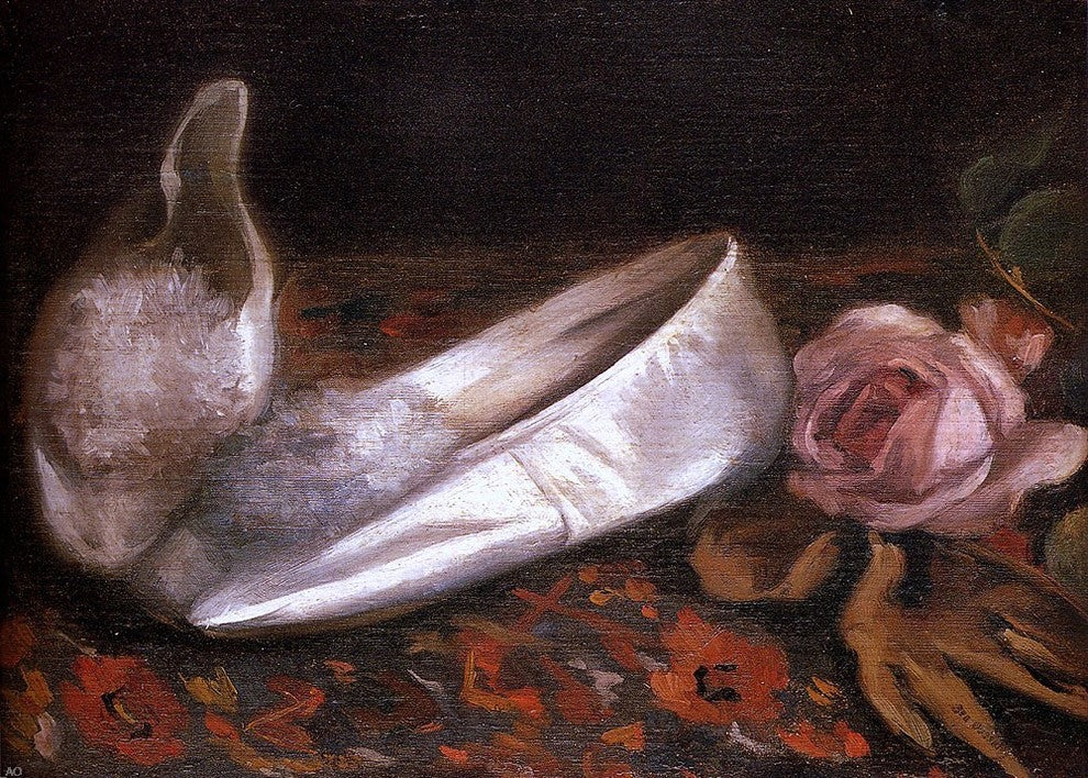 Eva Gonzales White Shoes, 18"x27" Gallery Wrapped Canvas Print
